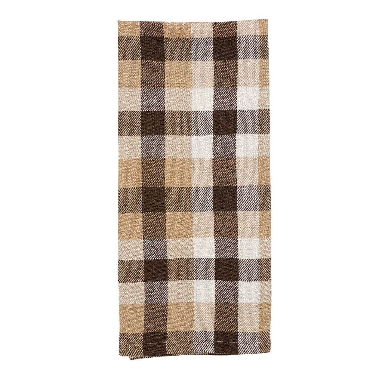 Dunmore Plaid Cocoa Plaid Woven Cotton Cloth Thanksgiving Kitchen Towel